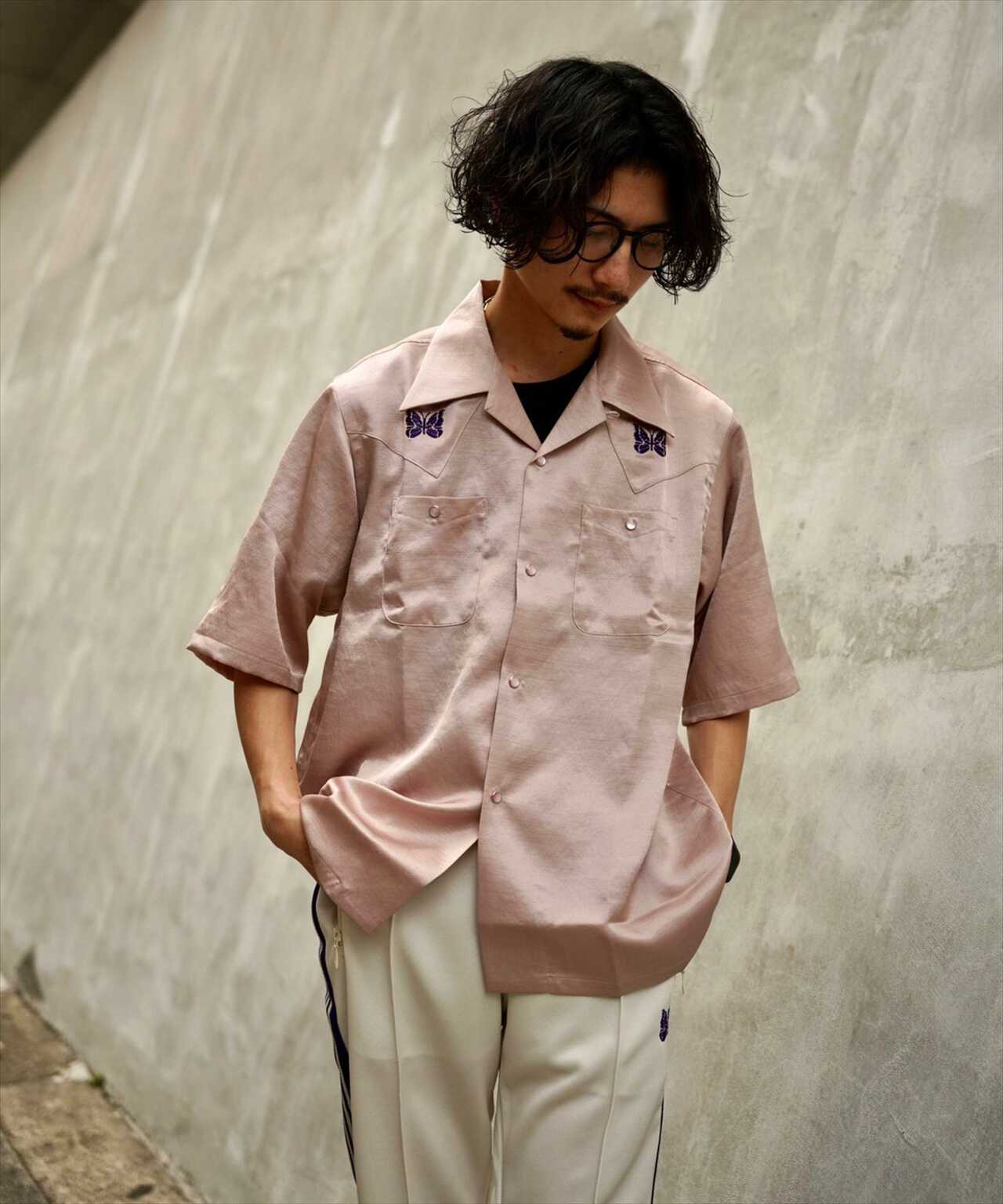 NEEDLES/ニードルス/S/S COWBOY ONE-UP SHIRT - POLY SLUB SATEEN