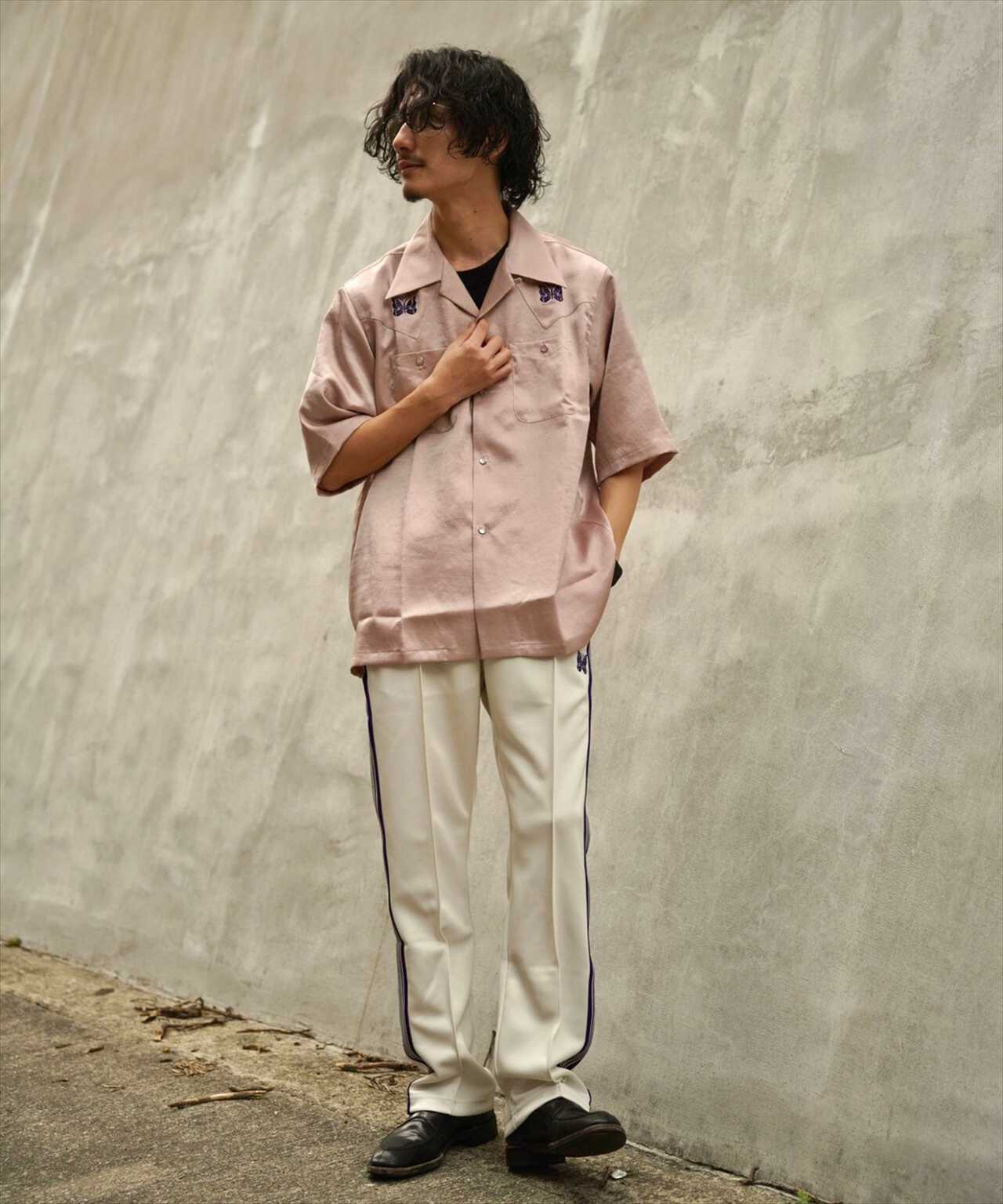 NEEDLES/ニードルス/S/S COWBOY ONE-UP SHIRT - POLY SLUB SATEEN