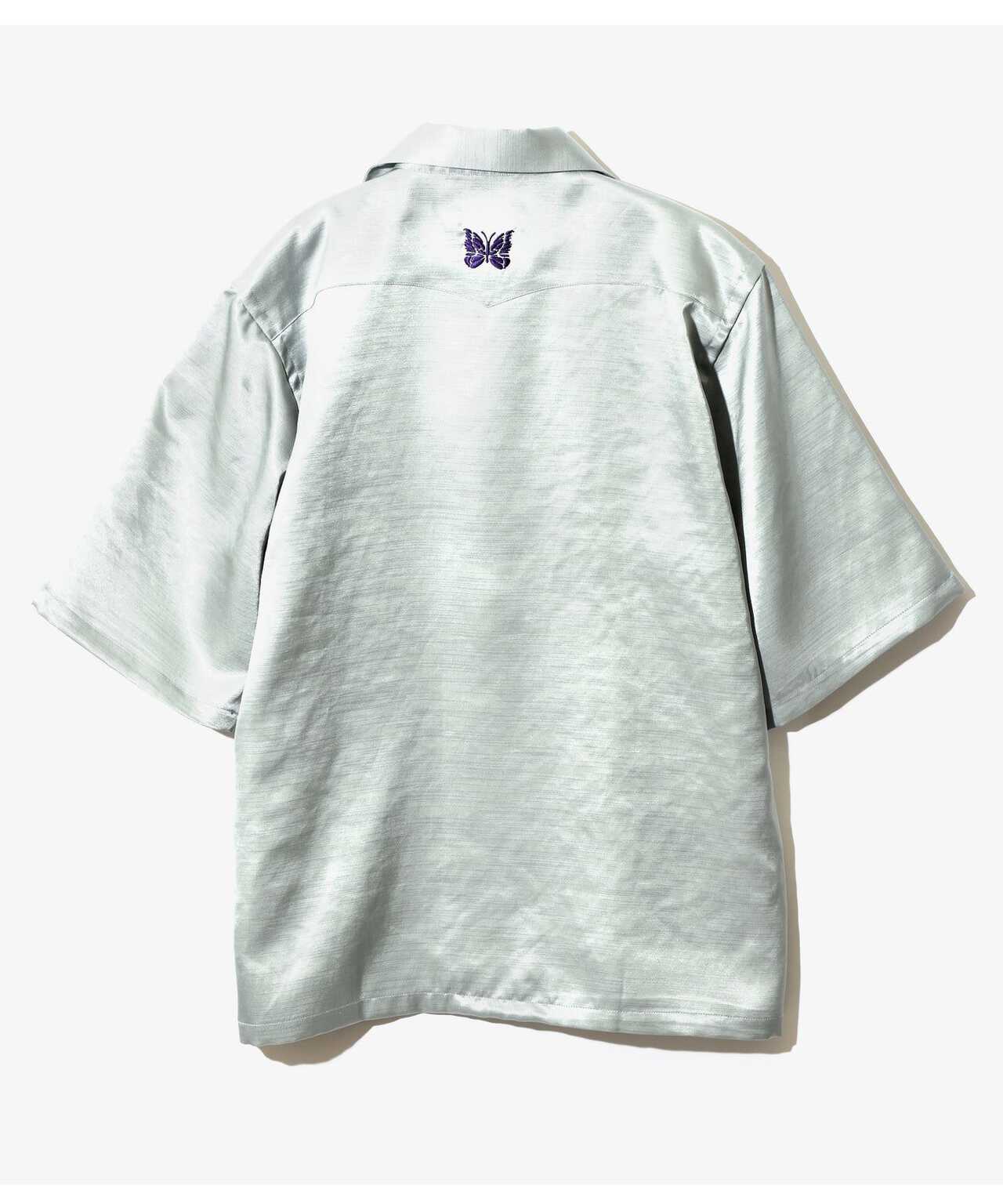 Needles 23SS COWBOY ONE-UP SHIRT サテン ブルー | nate-hospital.com