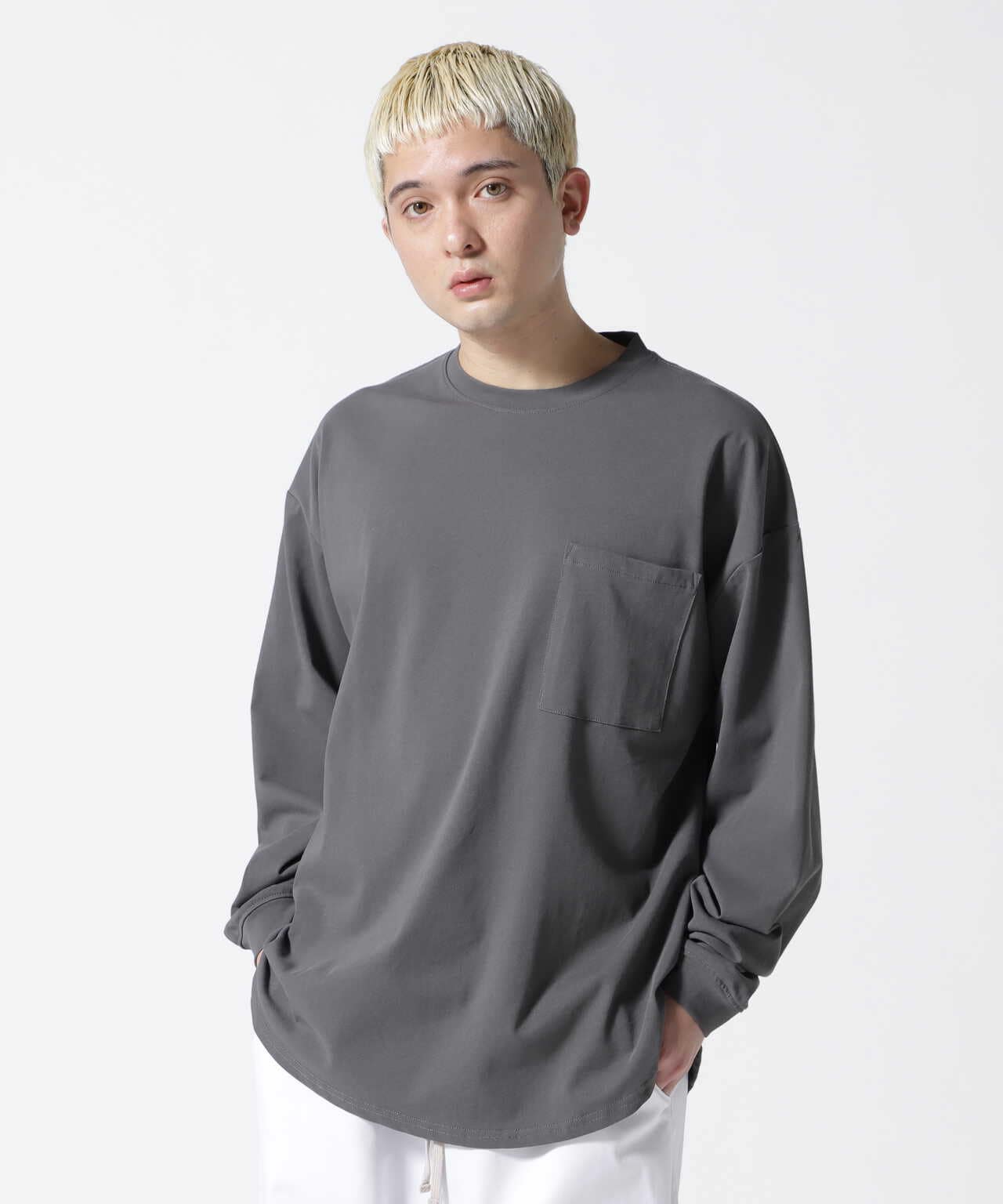 A4A/エーフォーエー/強撚糸ラウンドロングスリーブTシャツ | LHP