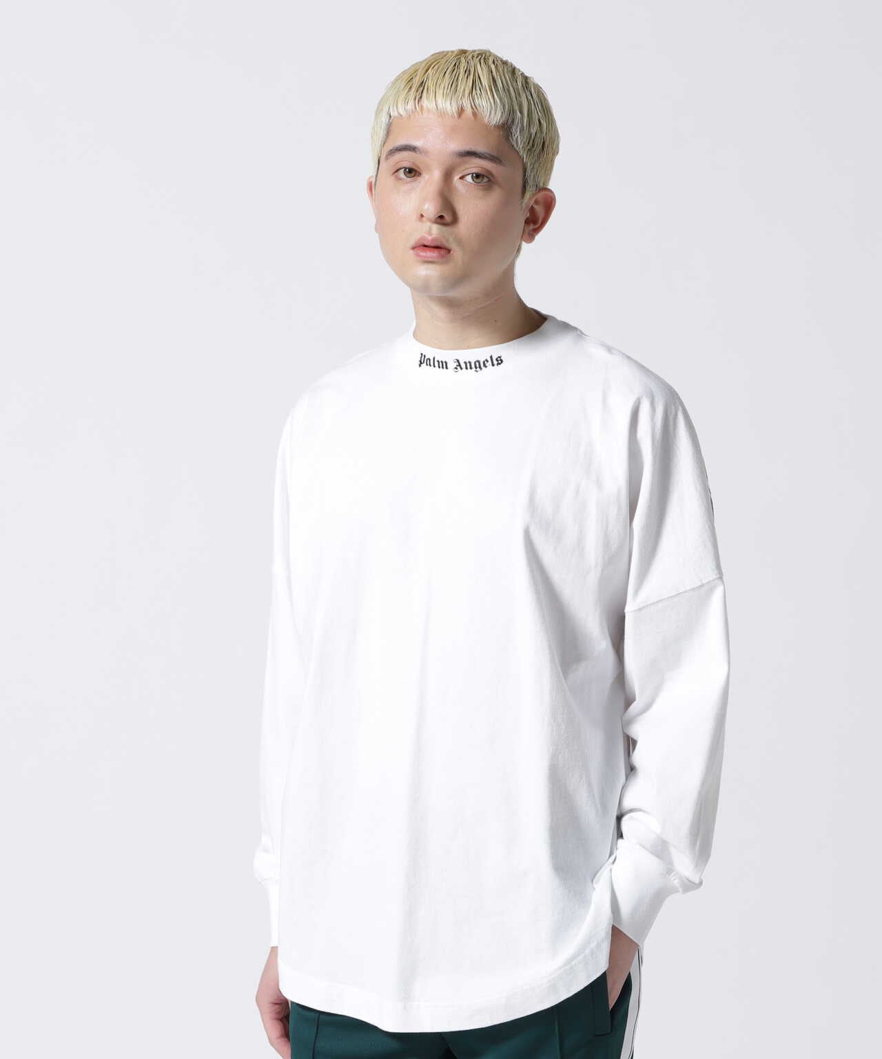 PALM ANGELS LOGO LONG SLEEVE SS TEE L