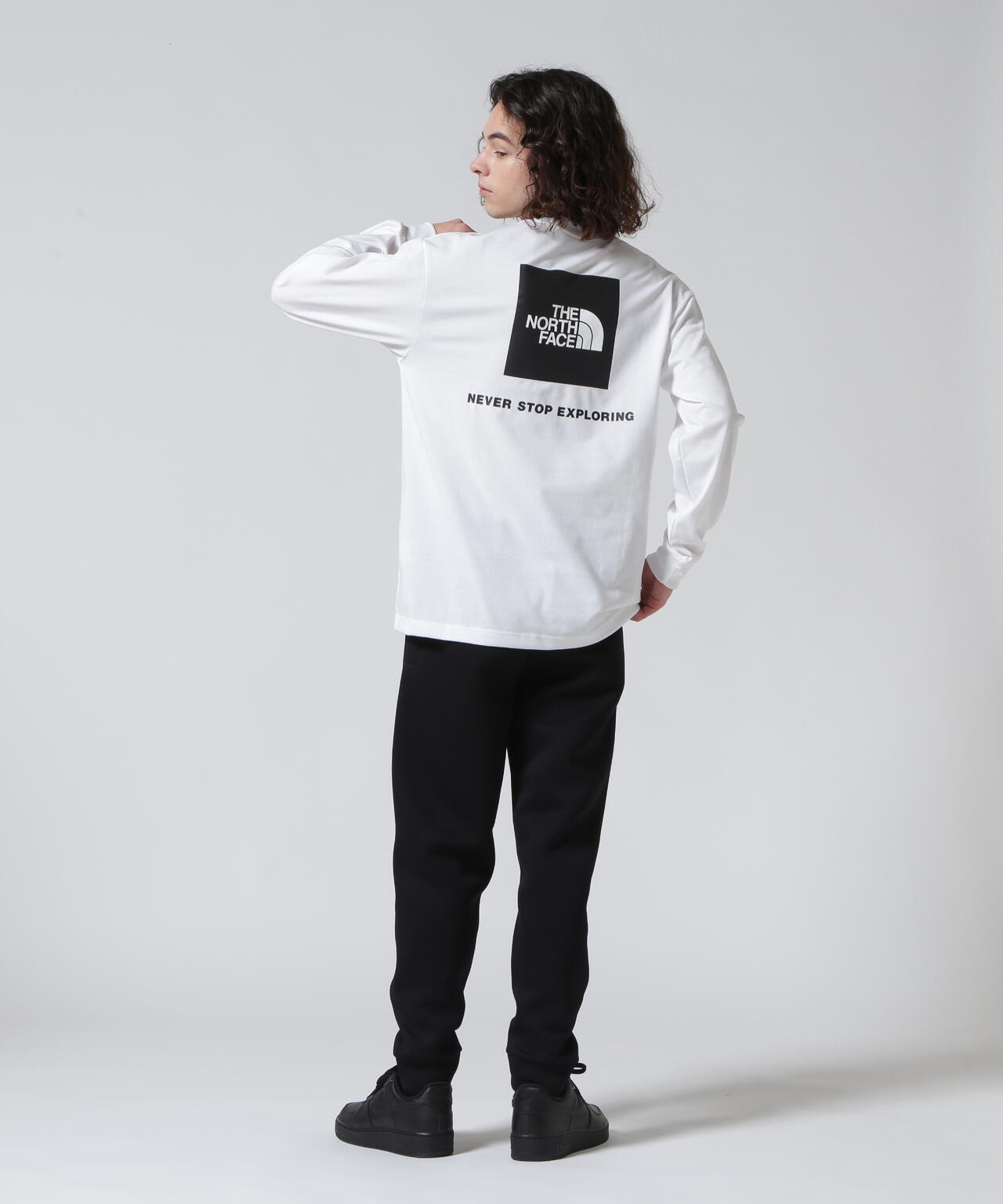 THE NORTH FACE/ザ・ノースフェイス/L/S Back Square Logo Tee/バック