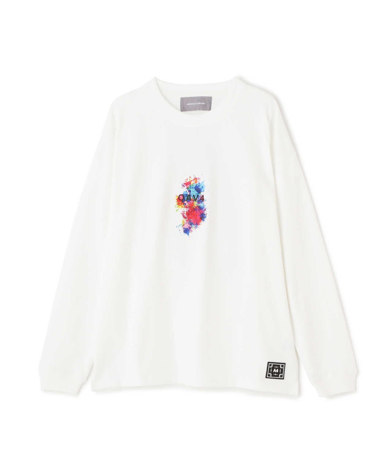 【Lサイズ】Half Tone L/S Top ホワイト 白