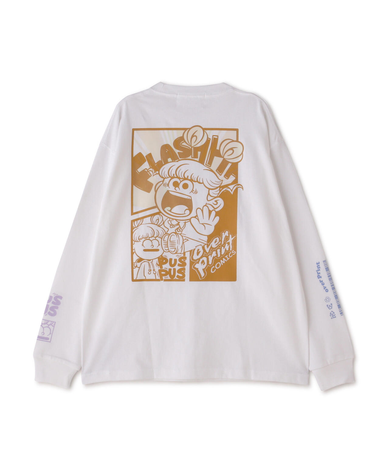 overprint/オーバープリント/COMICS Heavy LS Tee/プリントTシャツ