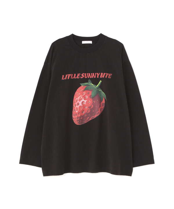 LittleSunnyBite/リトルサニーバイト/Strawberry long tee/ロンT