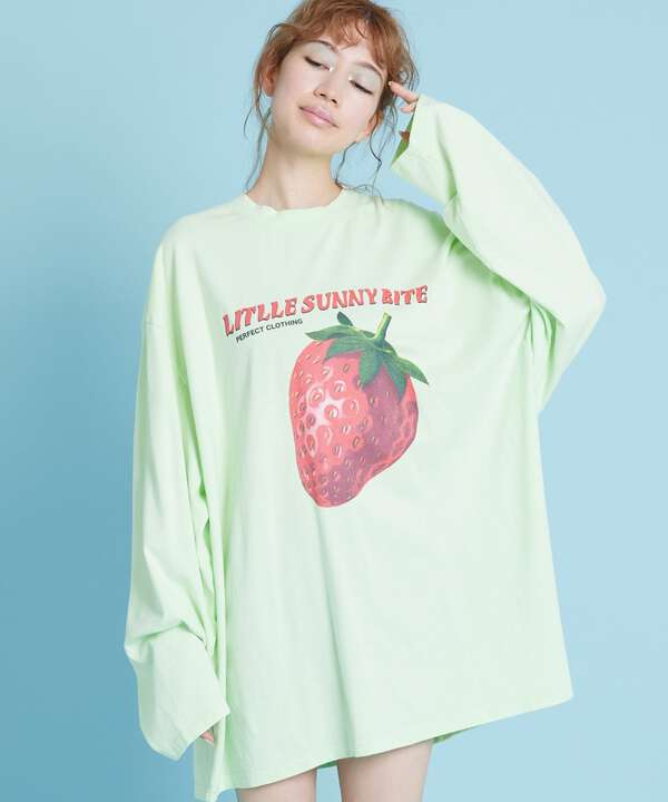 LittleSunnyBite/リトルサニーバイト/Strawberry long tee/ロンT