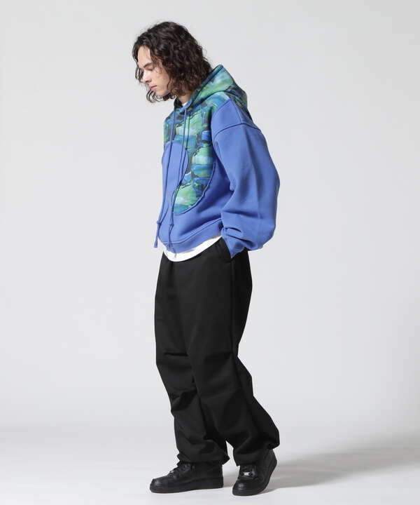 ERL/イーアールエル/PRINT SWIRL FLEECE HOODIE/パーカー