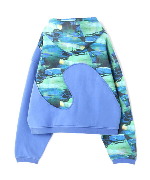 ERL/イーアールエル/PRINT SWIRL FLEECE HOODIE/パーカー