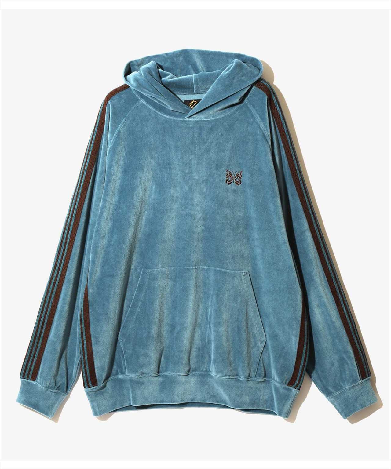 NEEDLES/ニードルス/Track Hoody - C/PE Velour/トラックパーカー ベロア | LHP ( エルエイチピー ) | US  ONLINE STORE（US オンラインストア）