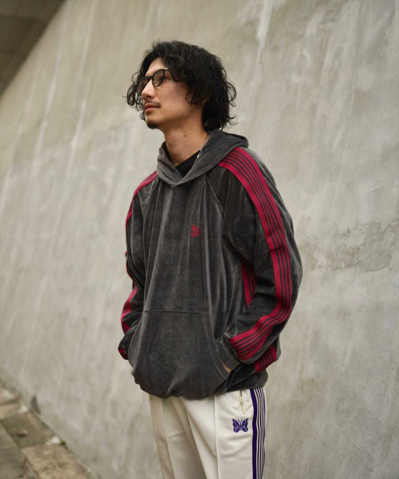 NEEDLES/ニードルス/Track Hoody - C/PE Velour/トラックパーカー ...