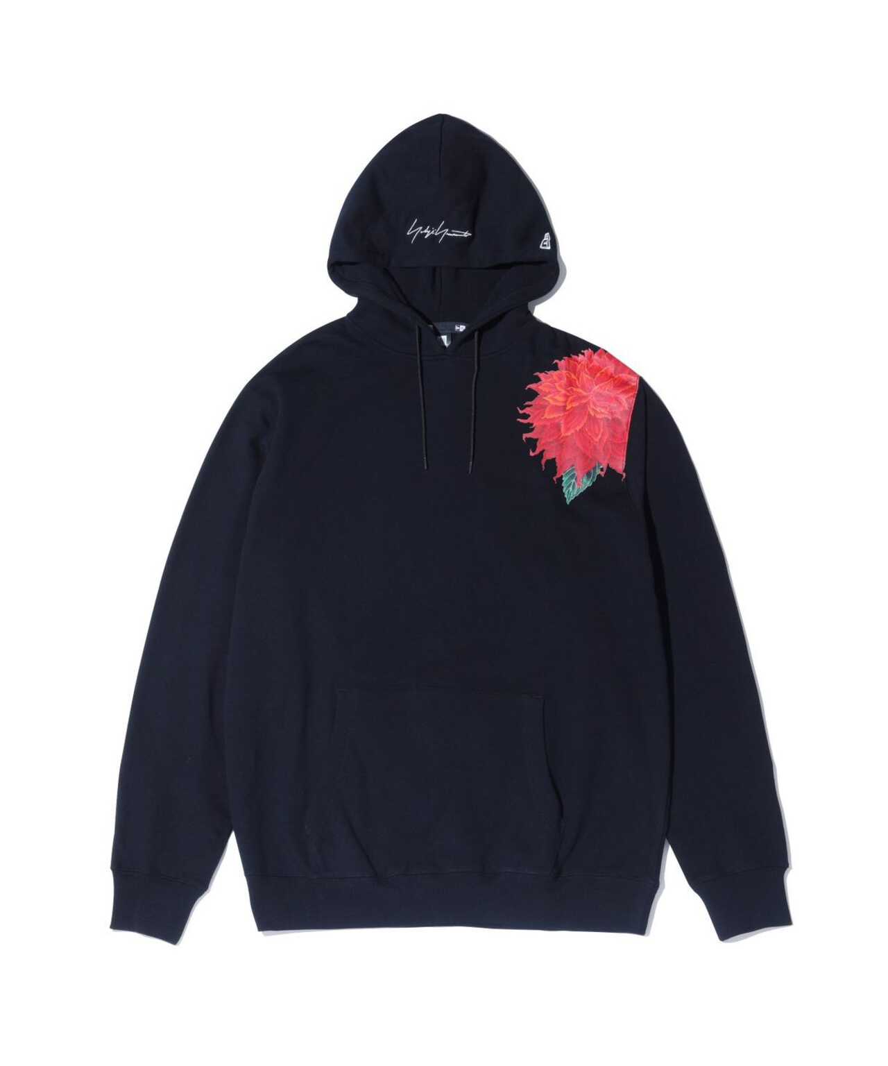 YohjiYamamoto×NewEra/ヨウジヤマモト×ニューエラ/DAHLIA BLACK HOODIE