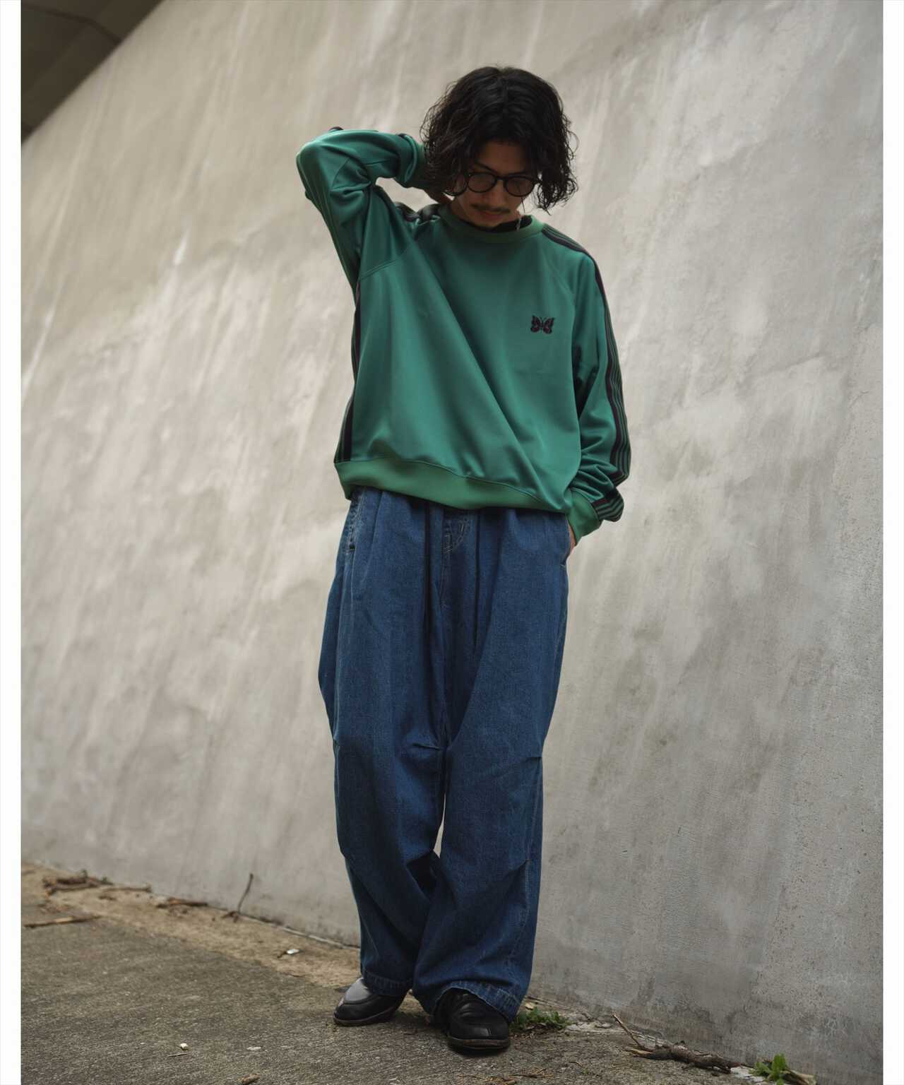 NEEDLES/ニードルス/Track Crew Neck Shirt - Poly Smooth/トラック