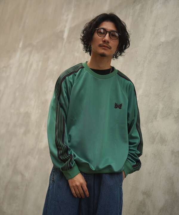 NEEDLES ニードルズ　 TRACK CREW NECK SHIRT