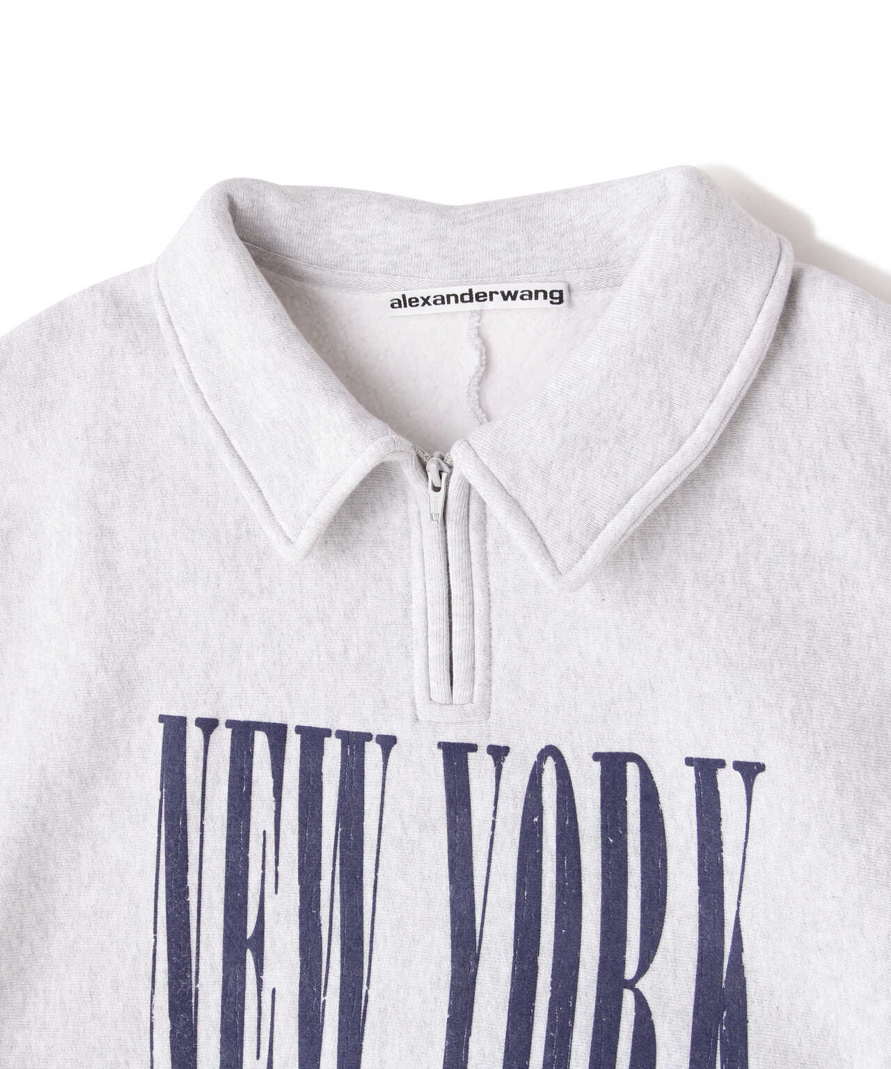 alexanderwang/アレキサンダーワン/HALF ZIP SWEATSHIRT WITH NY PUFF ...