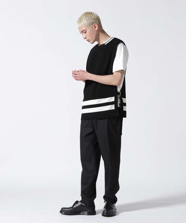 CULLNI/クルニ/Asymmetric Sleeve Side Open Knit/アシンメトリーニット/23-SS-040