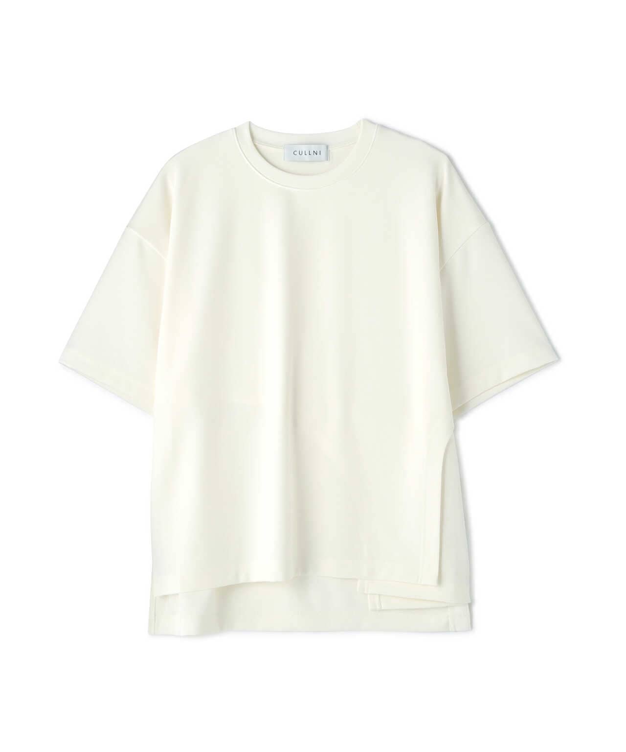 CULLNI/クルニ/Rounded-cutting Layered Georgette Tee/ラウンド