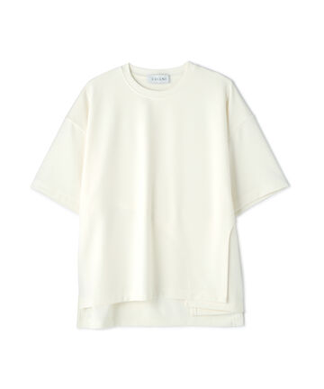 CULLNI/クルニ/Rounded-cutting Layered Georgette Tee/ラウンドカットTシャツ/23-SS-023