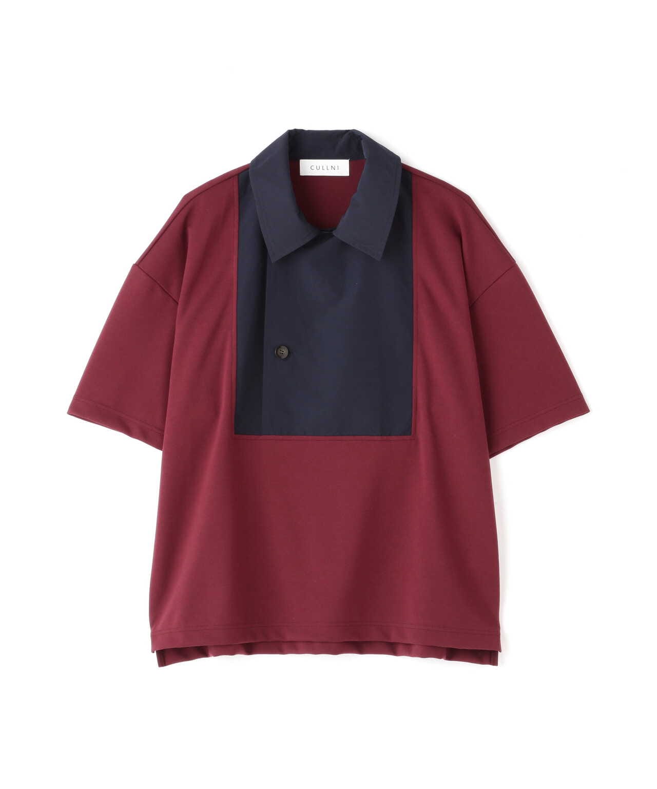 CULLNI/クルニ/Trench Detail Shirt Blocking Tee/トレンチシャツ/23