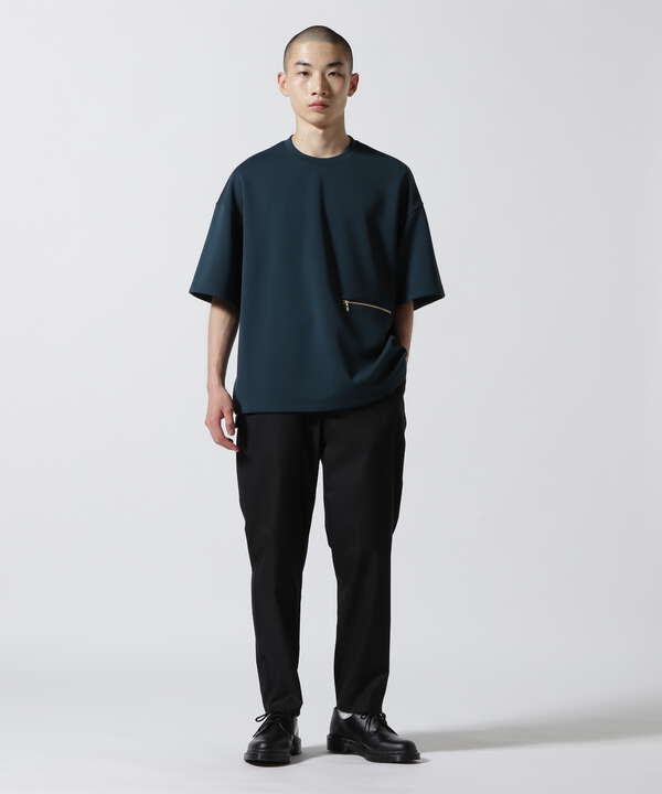 CULLNICULLNI クレリック シャツ ジップポケット グリーン系 長袖 19ss