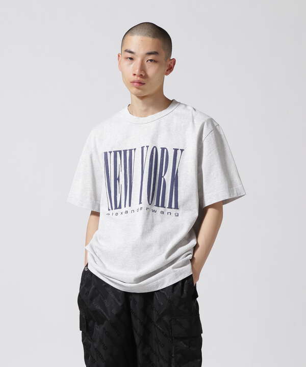 alexanderwang/アレキサンダーワン/SHORT SLEEVE TEE WHIT NY