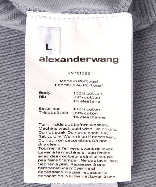 alexanderwang/アレキサンダーワン/SHORT SLEEVE TEE WHIT NY PUFF GRAPHIC/ロゴTシャツ