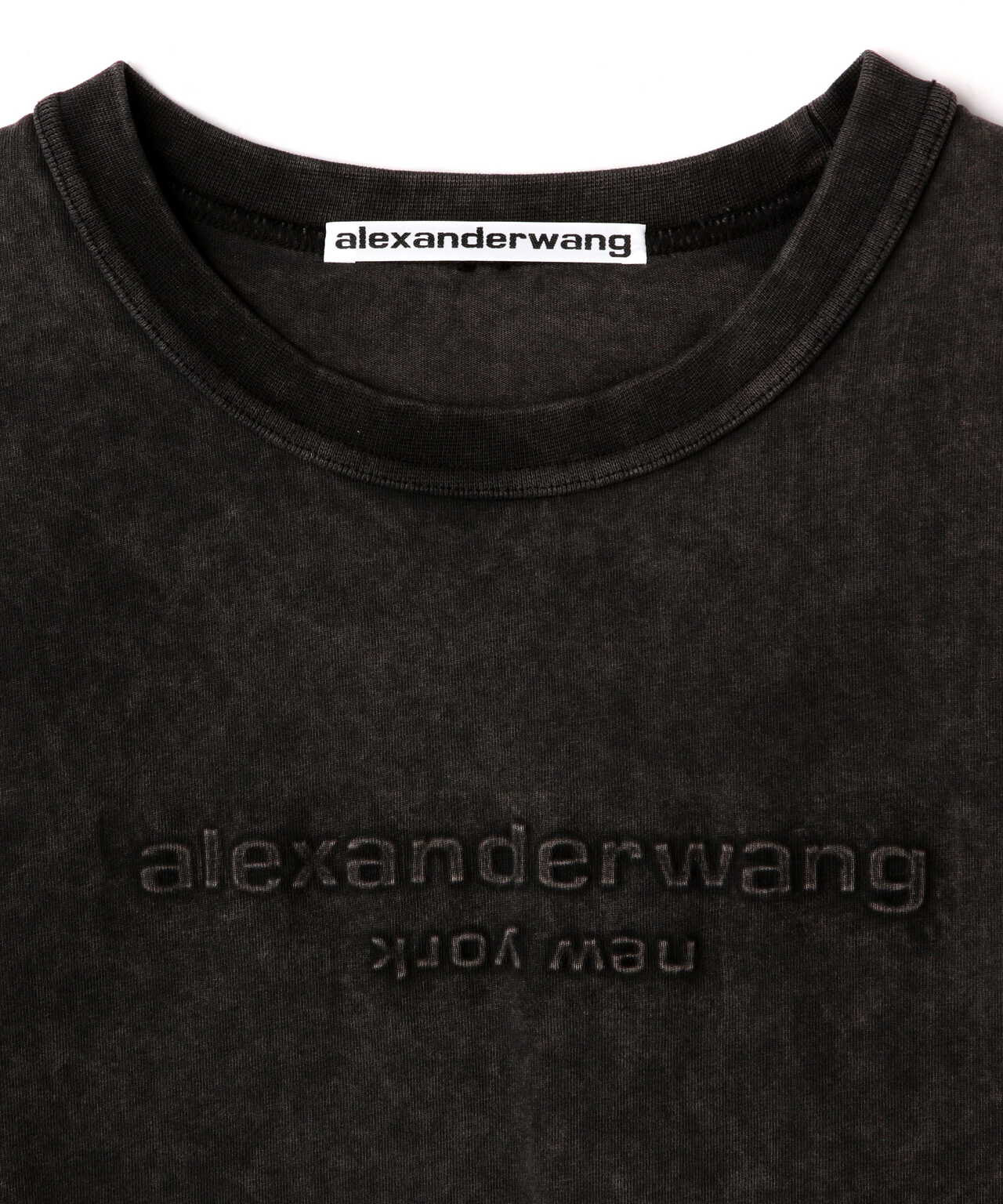 alexanderwang/アレキサンダーワン/SHORT SLEEVE T WITH EMBOSSED/ロゴ 