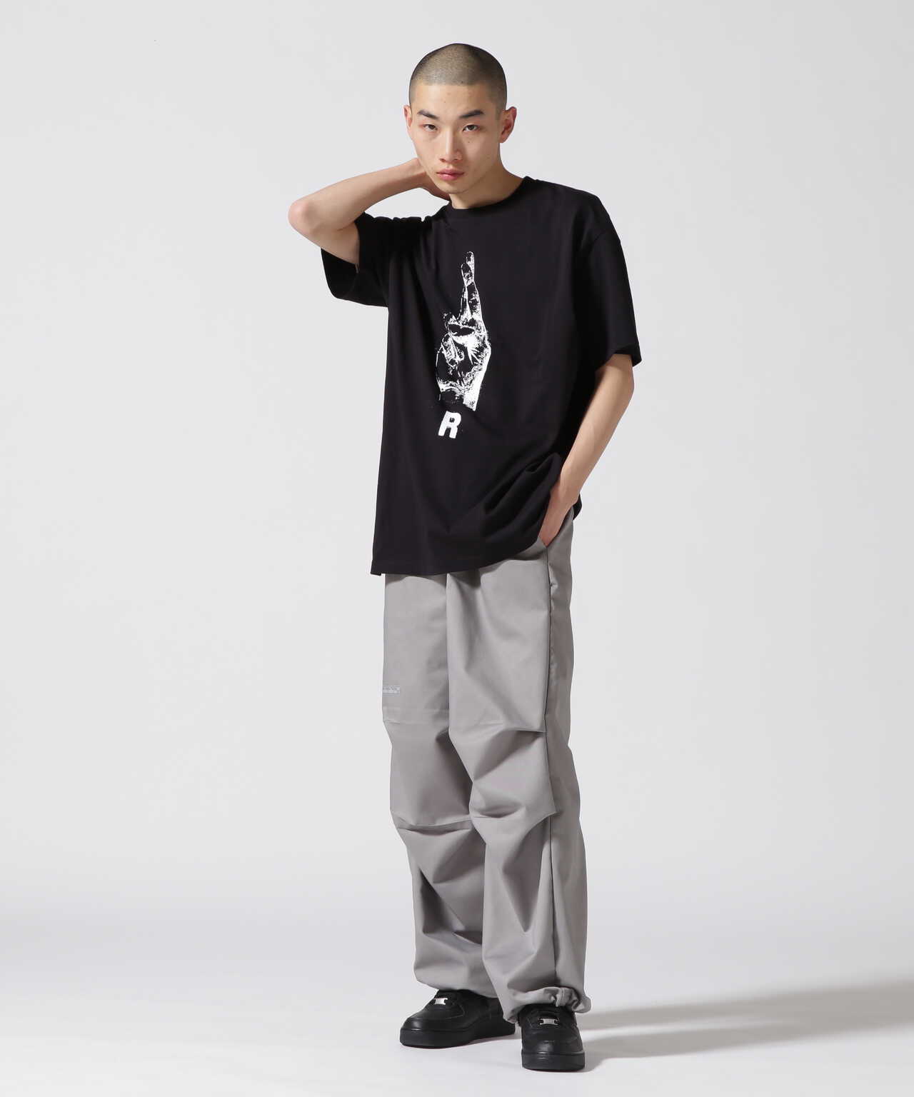 RAFSIMONS/ラフシモンズ/Oversized T-Shirt With Hand/グラフィックT