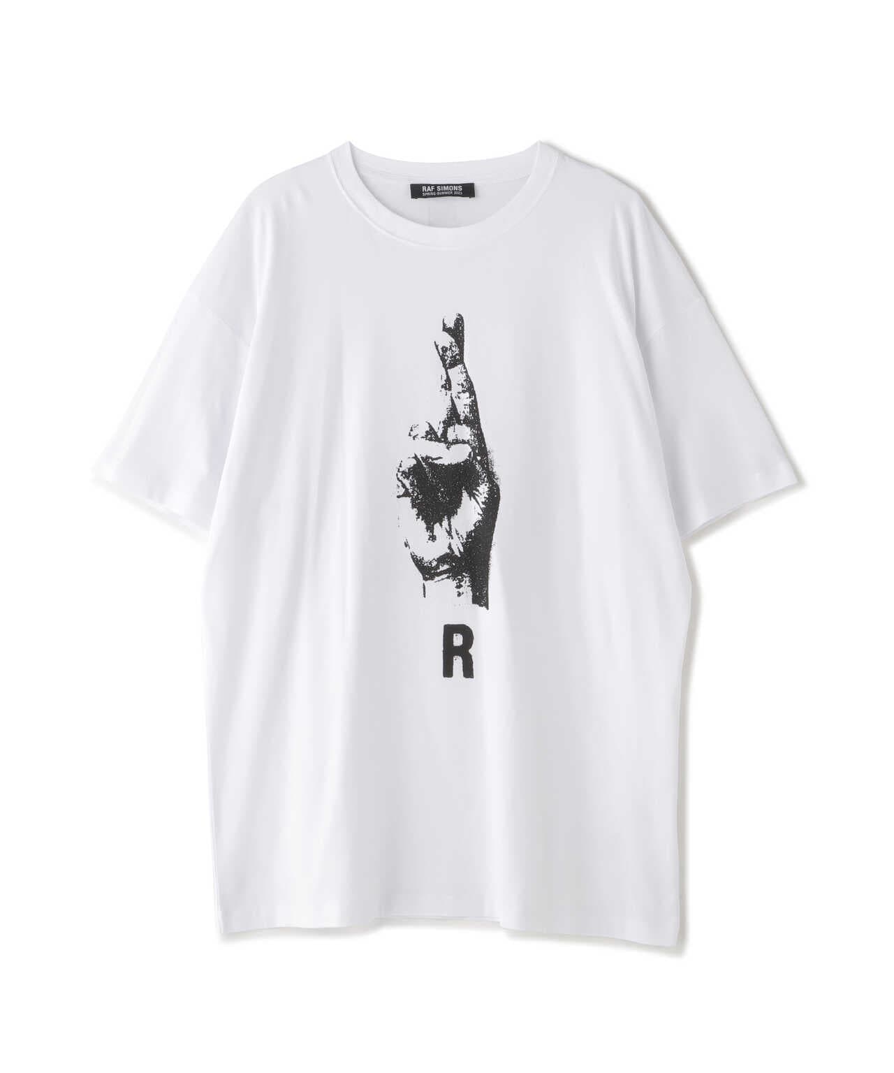 RAFSIMONS/ラフシモンズ/Oversized T-Shirt With Hand/グラフィックT