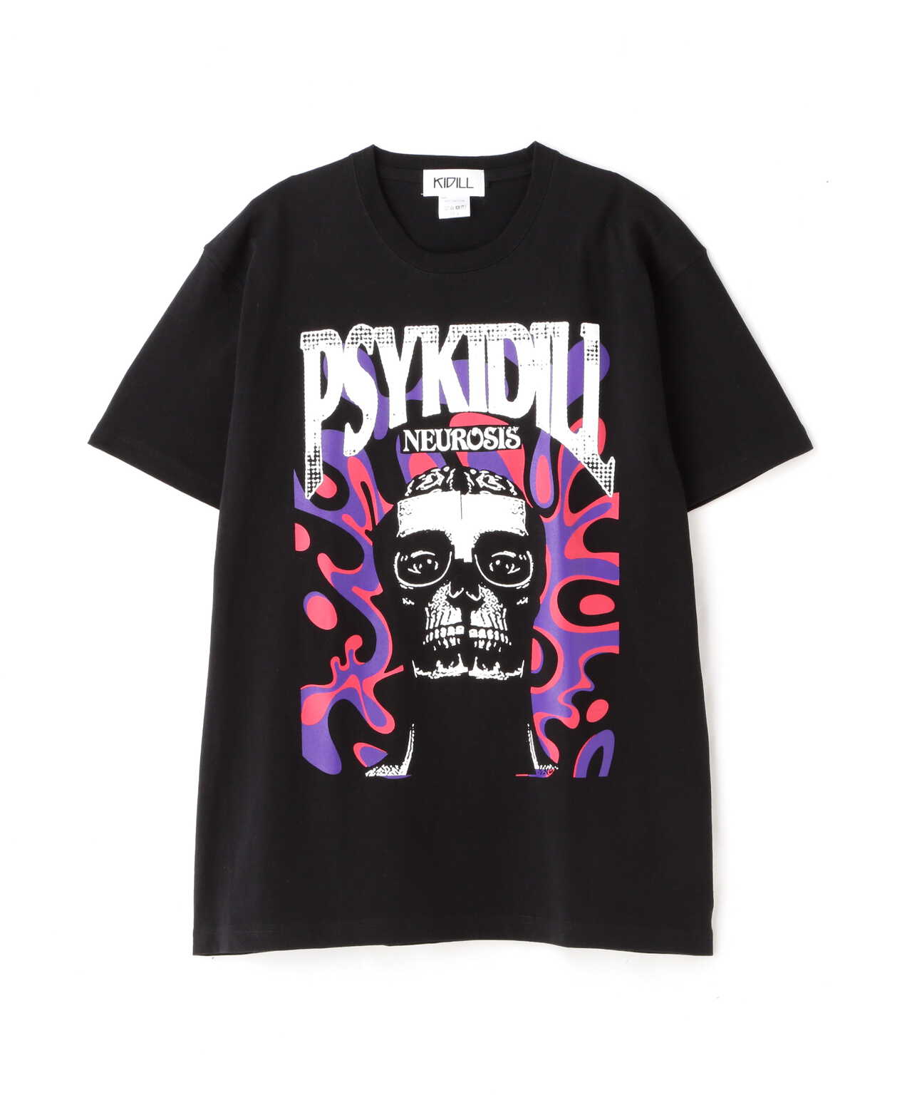 KIDILL/キディル/SMOKE GREY - BLACK OVERDYE T-SHIRT/グラフィックT