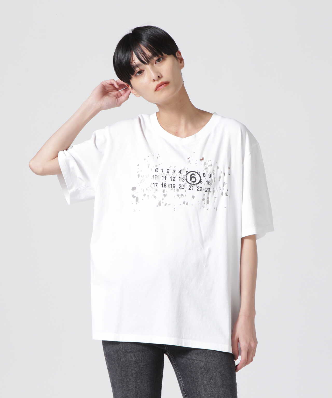 MM6 MaisonMargiela/エムエムシックス メゾンマルジェラ/T-Shirt/ロゴT