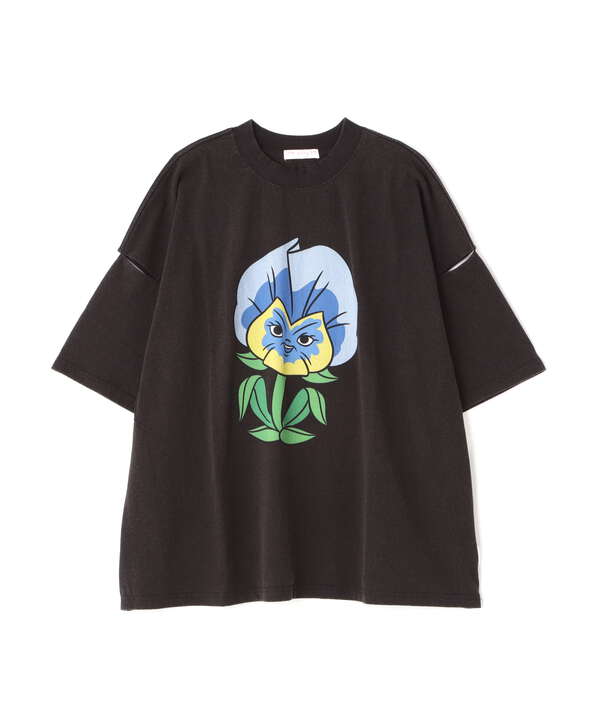 LittleSunnyBite/リトルサニーバイト/Flower big tee/フラワービッグTシャツ