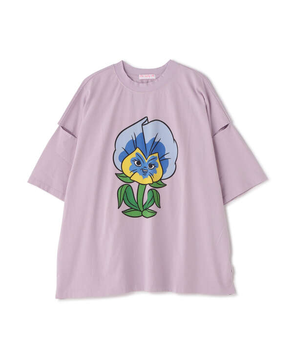 LittleSunnyBite/リトルサニーバイト/Flower big tee/フラワービッグTシャツ