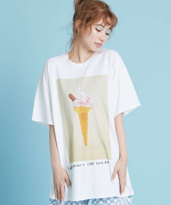 LittleSunnyBite/リトルサニーバイト/luke stephenson xLSB Big ice cream tee