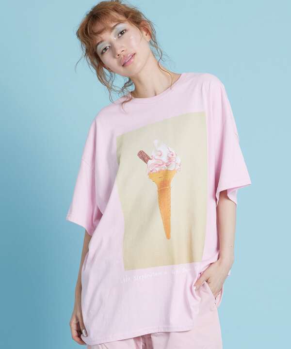 LittleSunnyBite/リトルサニーバイト/luke stephenson xLSB Big ice cream tee