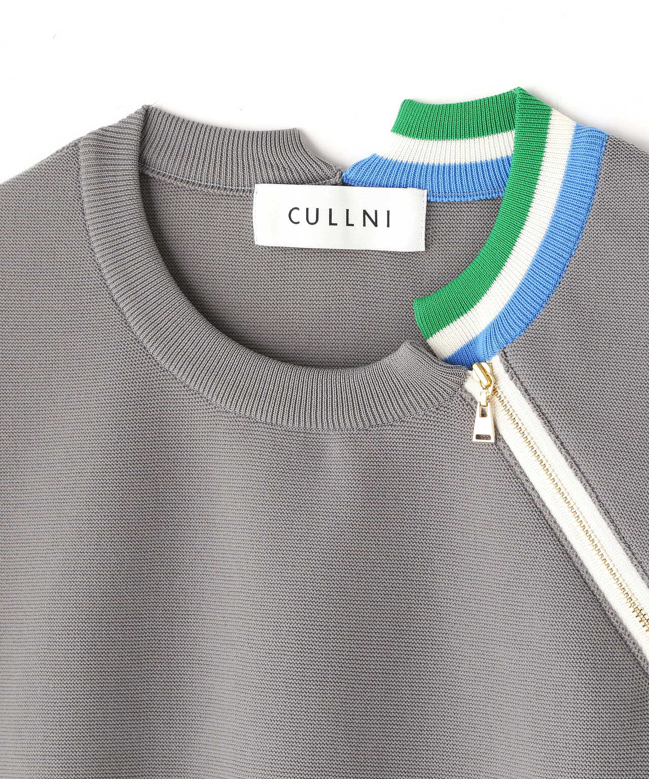 CULLNI/クルニ/Side Belt Line Knit/サイドベルトラインニット/23-SS 