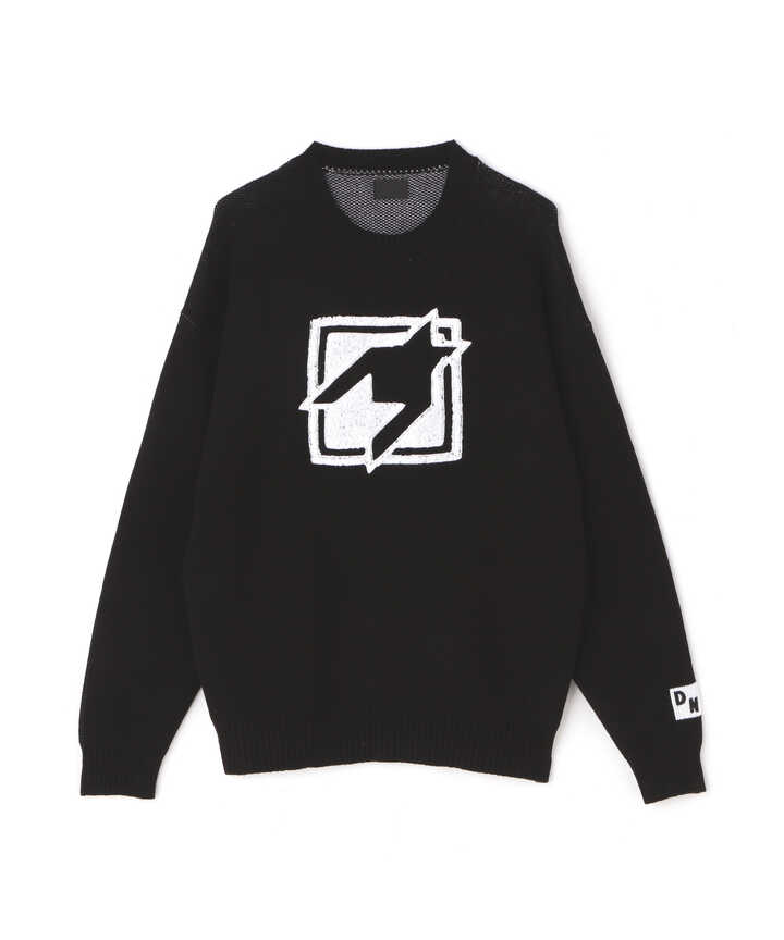 Dankeschon/ダンケシェーン/Chidori Side Zip Crew Neck Sweat/千鳥 