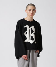 RAF SIMONS short body lame like knit