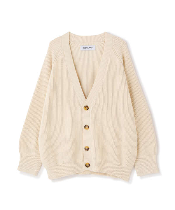 WHITELAND/ホワイトランド/RIB CARDIGAN/リブカーディガン（7843141228