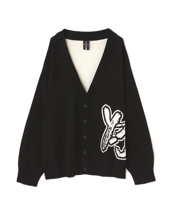 Y-3/ワイスリー/LOGO KNIT CARDIGAN/ロゴニットカーディガン ...