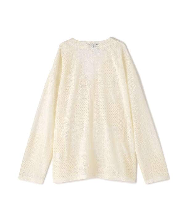 Dankeschon/ダンケシェーン/2TONE LACE CARDIGAN/2トーンレースカーディガン