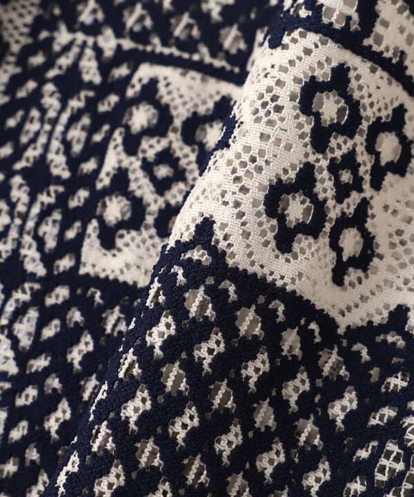 Dankeschon/ダンケシェーン/2TONE LACE CARDIGAN/2トーンレースカーディガン