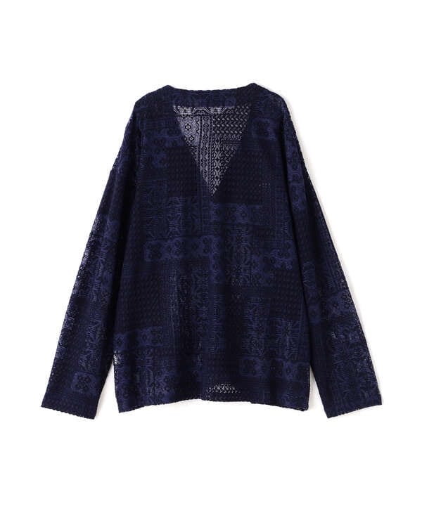 Dankeschon/ダンケシェーン/2TONE LACE CARDIGAN/2トーンレースカーディガン