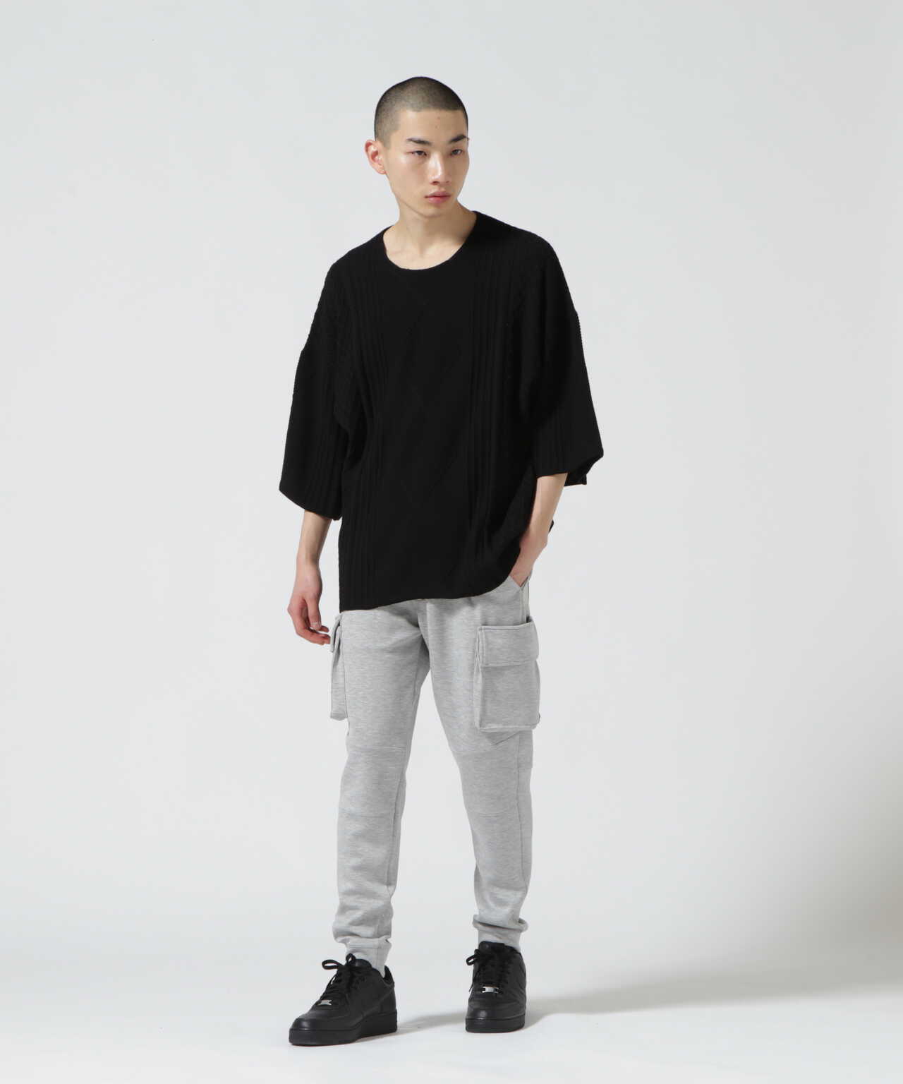 DankeSchon/ダンケシェーン/12GG ARAN KNIT S/S TEE/12ゲージアレン