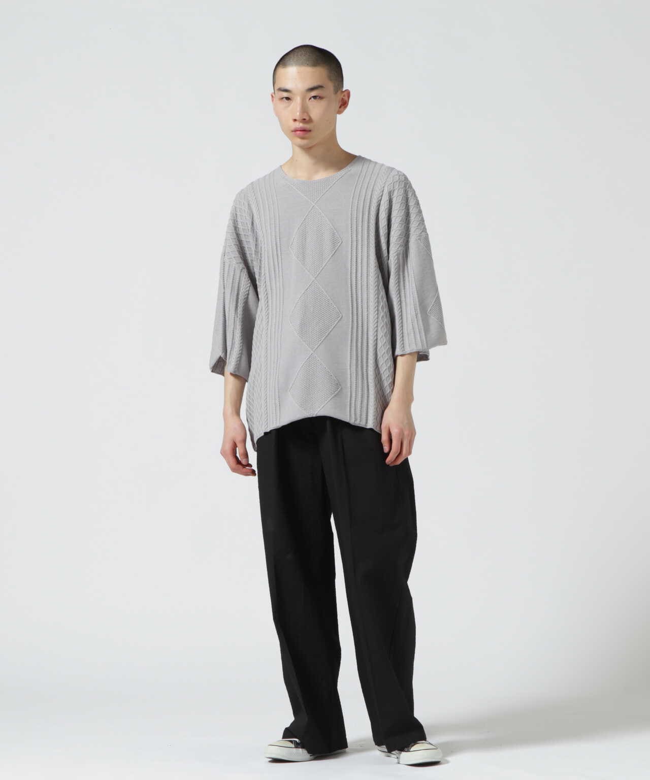 DankeSchon/ダンケシェーン/12GG ARAN KNIT S/S TEE/12ゲージアレン