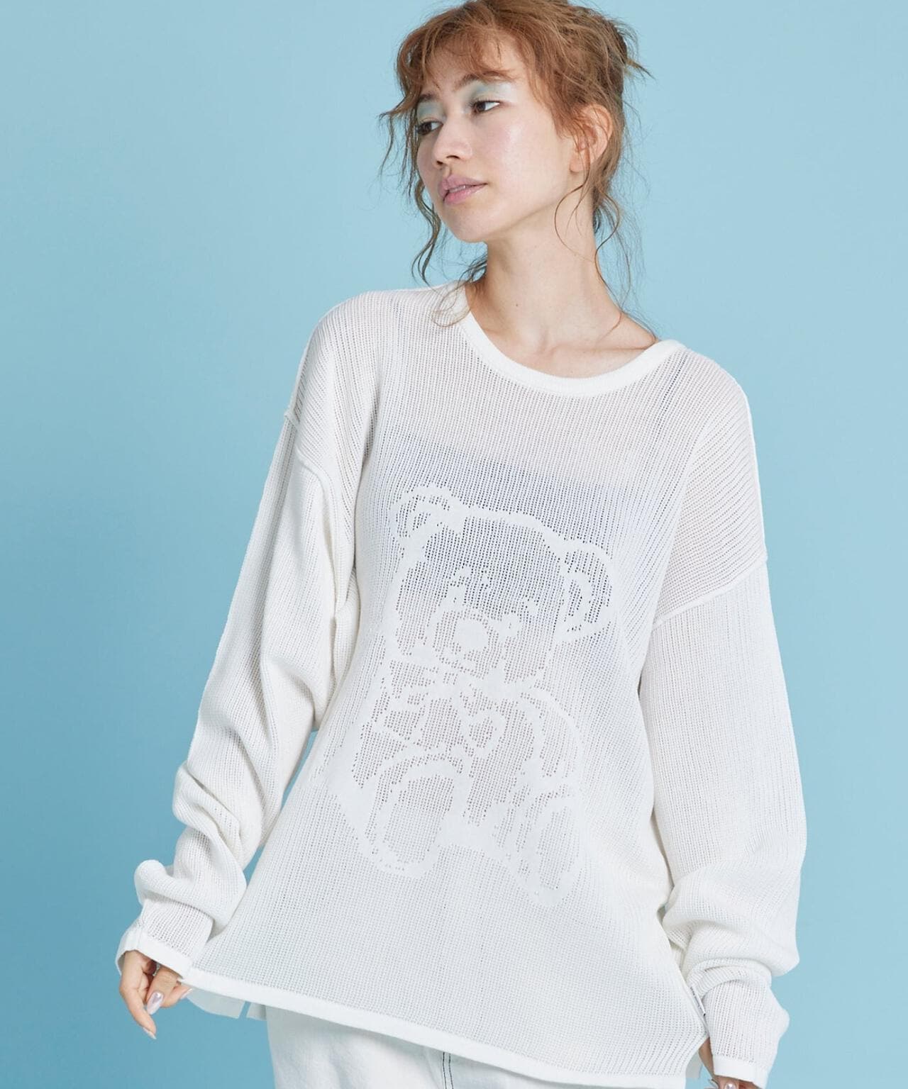 LittleSunnyBite/リトルサニーバイト/Bear knit top/ニット