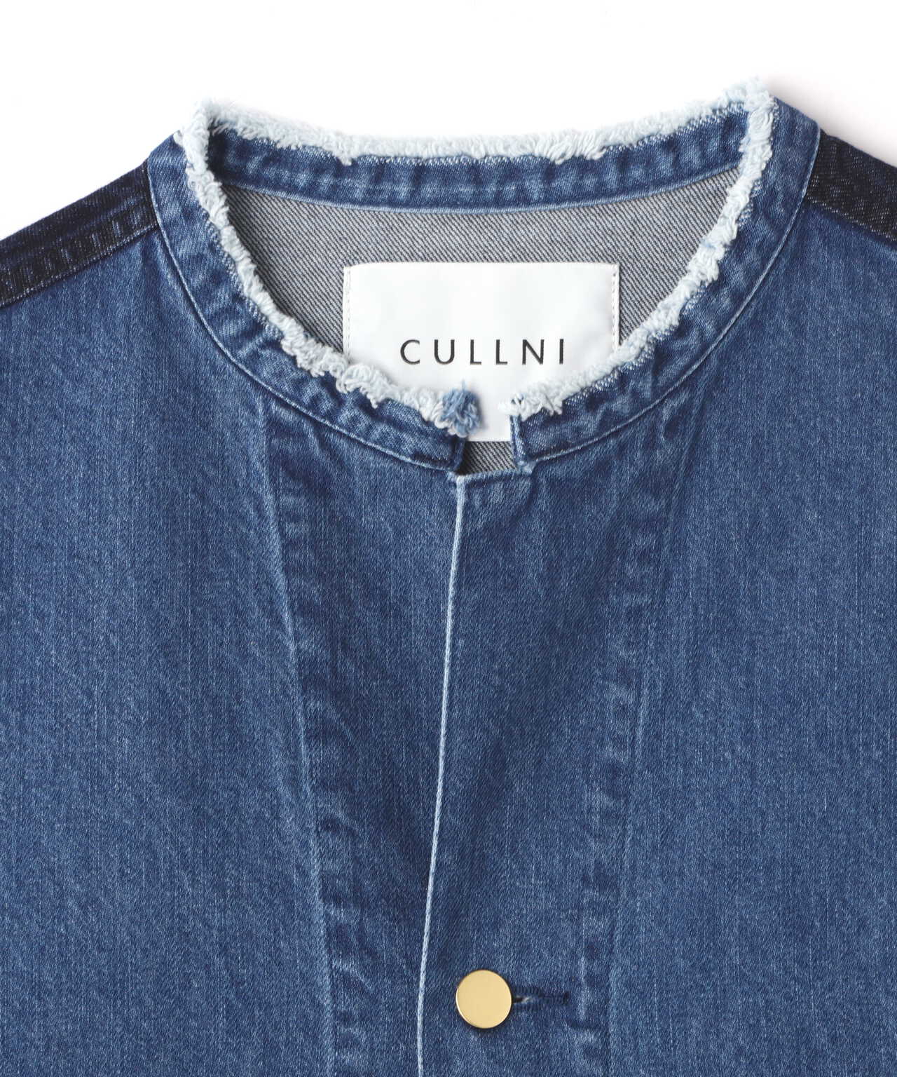 CULLNI 17SS ノーカラーブルゾン　ジャケット　ブラックサイズ1