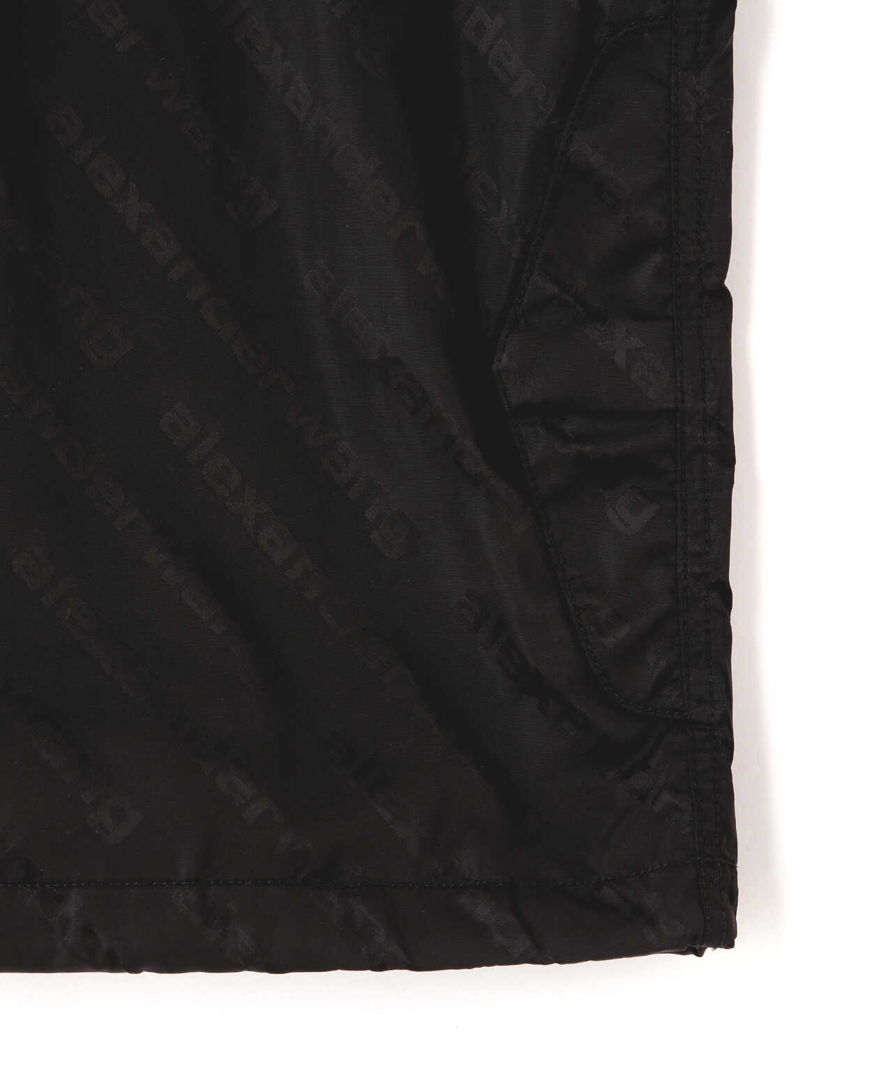 Half Zip Track Jacket In Jacquard Nylon