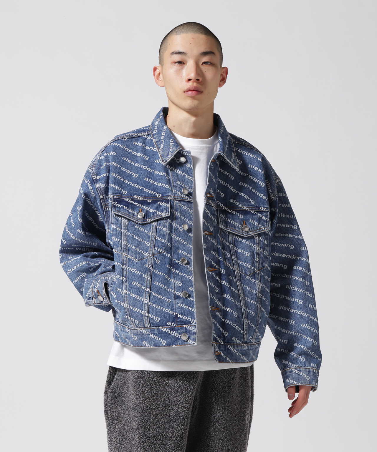 alexanderwang/アレキサンダーワン/GAME-DEEP BLUE W WHITE LOGO DENIM JACKET | LHP (  エルエイチピー ) | US ONLINE STORE（US オンラインストア）