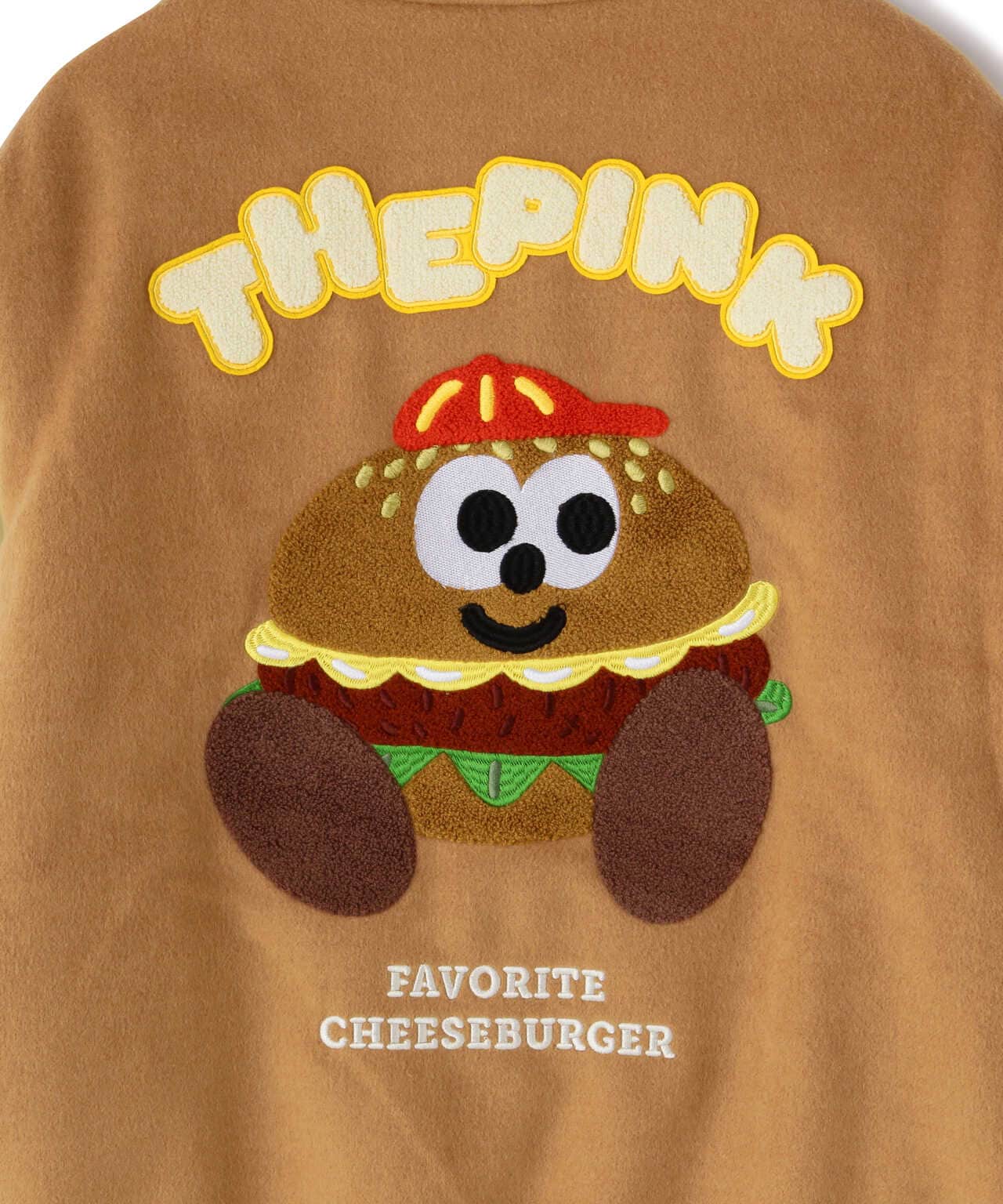 VandyThePink/ヴァンディーザピンク/Charr Burger Varsity Jacket/バー