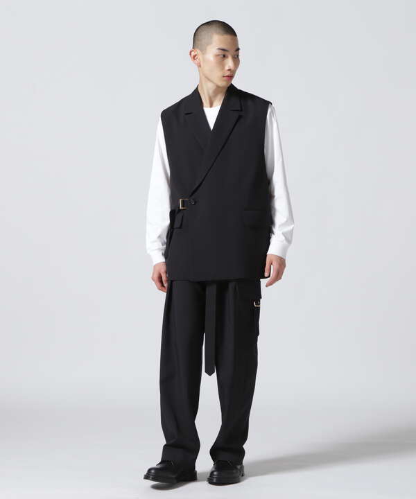 CULLNI/クルニ/Sleeveless Tie Locken Jacket/ノースリーブタイロッケンジャケット/23-SS-032